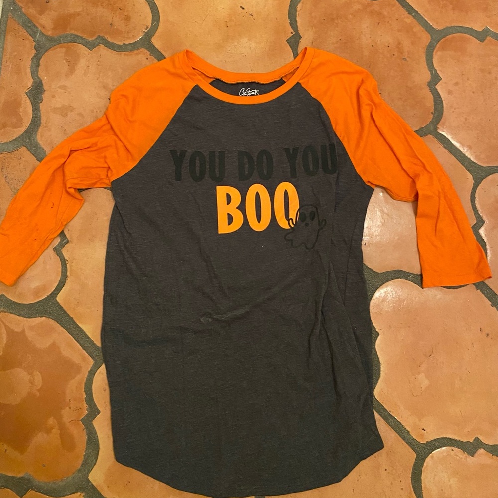 Spooky baseball tee